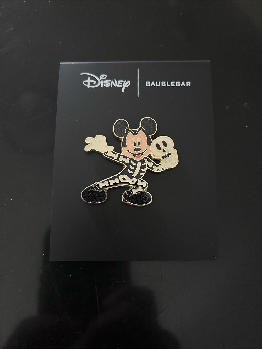 Disney x Baublebar Mickey Mouse Skeleton Costume Pin - BRAND NEW